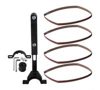 Adattatore da smerigliatrice angolare a levigatrice a nastro per smerigliatrici da 100 mm e 125 mm, kit di conversione per levigatura e lucidatura, montaggio in metallo con accessori da 8 pezzi