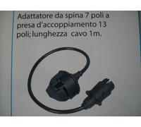 ADATTATORE DA SPINA 7 POLI A PRESA D'ACCOPPIAMENTO 13 POLI ;LUNGHEZZA CAVO 1 M.