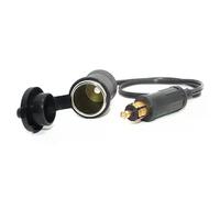 Adattatore da spina maschio DIN Hella Powerlet Extend da 30 cm a presa accendisigari standard, spina