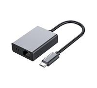 Adattatore da tipo C a Ethernet, Plug and Play, adattatore da USB tipo C a RJ45, supporto per ricarica PD per cellulare/tablet