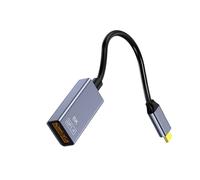 Adattatore da Type-C a DP Nero Supporta 165Hz Refresh e Dynamic HDR Tech