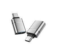 ADATTATORE INF USB 3 a Tipo-C di 2 pezzi con elegante finitura argentata