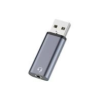 Adattatore da USB a 3,5 mm con chip intelligente per suono chiaro USB 5.1 Channel scheda audio ampia scheda esterna compatibile