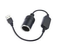 Adattatore da USB a accendisigari, presa accendisigari da 12 V per registratore di guida, GPS, telecamera da cruscotto, accessorio perfetto per auto con presa USB a presa accendisigari