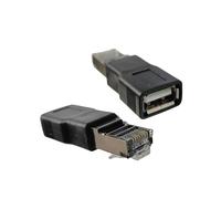 Adattatore da USB a Ethernet RJ45, 100 Mbps, ABS, confezione da 2