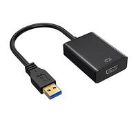 Adattatore da USB a HDMI, adattatore da USB 3.0/2.0 a HDMI, uscita audio video multi-display Full HD 1080p, adattatore convertitore multi monitor compatibile con Windows XP/7/8/8.1/10/11 per PC,