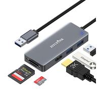 Adattatore da USB a HDMI, hub USB 3.0 5 in 1 con HDMI 1080p per monitor esteso PC portatile desktop, 2 porte USB, lettore di schede SD e micro SD, supporto Windows, MACOS