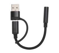 Adattatore da USB a jack per cuffie compatto e resistente, chip DAC integrato per un suono HiFi. Plug and play, non sono necessari driver.