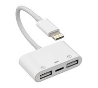 Adattatore da USB a Lightning per iPhone OTG (3 in 1), cavo di ricarica per fotocamera, chiavetta USB, flash drive per Apple per iPad Air 13 12 11pro Max Mini Xr X Xs Se 8, lettore di schede, mouse