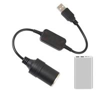 Adattatore da USB a presa auto, cavo connettore femmina | prolunga adattatore per presa auto | Convertitore da 5 V a 12 V, spina controller cablata, adattatore per accendisigari per Dri