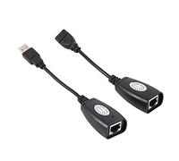 Adattatore da USB a RJ45, Richer-R da USB 2.0 a RJ45 Prolunga di rete per adattatore di estensione Ethernet Ethernet Lan cablato Ideale per l'uso con fotocamere USB, stampanti, videocamere Web, tastie