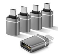 Adattatore da USB a USB C, adattatore da USB C maschio a USB 3.2 femmina 10 Gbps, convertitore OTG Thunderbolt 5/4 di tipo C per iPhone 17 17e Pro Max, MacBook Pro, iPad Mini Air/Mac Mini, Samsung