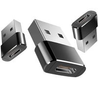 Adattatore da USB a USB C - Confezione da 3 cavi da USB C femmina a A maschio OTG per iWatch 8 7, MacBook, iPhone 12 13 14 15 Max Pro, Airpods, iPad 10 Air 4 5 Mini 6, CarPlay, Galaxy S23 S24 A34