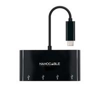 Nanocable 10.16.4401-BK hub di interfaccia USB 3.2 Gen 1 (3.1 Gen 1) Type-C Nero NEW