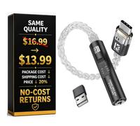 Adattatore da USB C a audio da 3,5 mm, CX31993 DAC e MAX97220, Dongle DAC HiFi 32 bit/384 kHz, con cavo placcato argento a 8 core, per iPhone 16/15, Samsung, iPad (1, drak Black, 001)