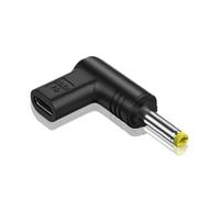 Adattatore da USB C a CC, 19,5 V, adattatore per caricabatterie per computer portatile, angolato a 90 gradi, compatibile con dispositivi di ricarica USB di tipo C