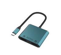 Adattatore da USB C a doppio DisplayPort, splitter Dual DP per doppio monitor 4K 60Hz, hub MST per monitor multipli USB tipo C, compatibile con MacBook Pro/Air, Pad, Surface, Dell, Galaxy, Chromebook