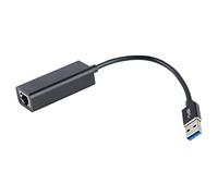 Adattatore da USB C a Ethernet, Adattatore da USB C a RJ45 Gigabit Ethernet, Guscio in Lega di Alluminio, Chip RTL8153, Adattatore USB C Portatile per Laptop