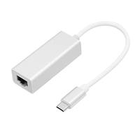 Adattatore da USB C a Ethernet, adattatore di rete Plug and Play 100M/1000M in lega di alluminio da tipo C a RJ45 cablato compatibile con WinXP, OS X, Linux, Androidd (1000M)