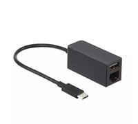 Adattatore da USB C a Ethernet con hub USB 3.0, convertitore di rete da tipo C a RJ45 per MacBook Pro per iPad Pro per Microsoft Surface per Chromebook per accessori per laptop XPS