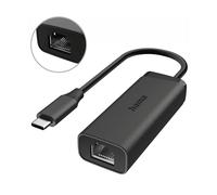 ADATTATORE DA USB-C A ETHERNET HAMA 00200360, da a RJ-45, 23 cm, Materiali riciclati, plastica, Nerocolo