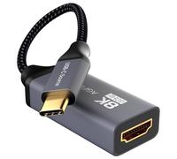Adattatore da USB C a HDMI 2.1, adattatore USB C femmina a 8 K HDMI, ad alta velocità 48 Gbps [compatibile con Thunderbolt 3/4] per MacBook Pro, MacBook Air, iPad Pro, UHD TV, proiettore e altro