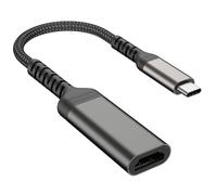Adattatore da USB C a HDMI 4K a 30Hz, convertitore da tipo C a HDMI Thunderbolt 3/4, per iPhone 15 16 Pro/Max, MacBook Pro/Air Laptop, Samsung Galaxy, Surface Go, XPS, iPad, Huawei, Honor (4K a 30Hz)