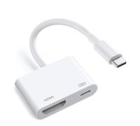 Adattatore da USB-C a HDMI 4K a 60Hz per iPhone 15 16 MacBook Pro Air iPad Pro, USB 3.1 Tipo C Digital AV HDMI 2.0 Cavo compatibile con Samsung Galaxy S25/S24/S23/S22, Pixelbook, XPS e altro ancora