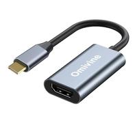 Adattatore da USB C a HDMI 4K, adattatore da tipo C a HDMI, compatibile con MacBook Pro/Air, iPad, Surface Book, Pixelbook, Dell XPS, Samsung Galaxy, Steam Deck, Microsoft e altro ancora grigio