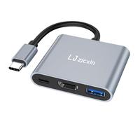 Adattatore da USB C a HDMI, adattatore HDMI da tipo C a 4K con PD da 100 W e porta USB 3.0, convertitore AV digitale multiporta per MacBook Pro/air, iPad Pro/air, iPhone 15, tablet, switch e altri