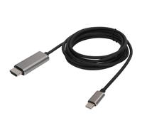 Adattatore da USB C a HDMI, cavo video 4K OTG, microfoni compatibili, plug and play, chip intelligente, nucleo placcato oro, splitter Ethernet,