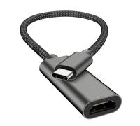 Adattatore da USB C a HDMI, Type C HDMI Convertitore 4K Thunderbolt 3/4, Compatibile con Laptop MacBookPro/Air, iPhone 15 16 Pro/Max, Samsung GalaxyS8-S23, Surface,Ipad Pro (60HZ)