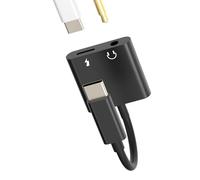 Adattatore da USB C a Jack Accessori per cuffie da 3,5 mm Caricabatterie 2 in 1 Cavo audio DAC di tipo C per Apple per iPhone 15 Pro Max Plus per iPad Mini 6 Compatibile con Samsung Auto Aux Microfono