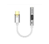 ADATTATORE AUDIO INF BA23 - USB-C a jack 3,5 mm, DAC integrato, 32bit/384kHz, amplificatore