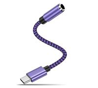 Adattatore da USB C a jack da 3 5 mm a USB C, adattatore per cuffie con chip DAC, tipo C aux Audio Adapter per Samsung Galaxy S25/S24/S23 Ultra/A55/A35/A16/Note 20, iPhone 16/15/Pro Max/Pro/Plus