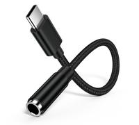 Adattatore da USB C a jack da 3 5 mm a USB C, adattatore per cuffie con chip DAC, tipo C aux Audio Adapter per Samsung Galaxy S25/S24/S23 Ultra/A55/A35/A16/Note 20, iPhone 16/15/Pro Max/Pro/Plus