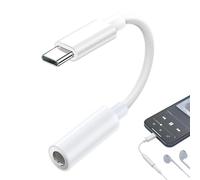 Adattatore da USB C a jack da 3,5 mm | Adattatore per cuffie | Connettore audio femmina a maschio da 3,5 mm per smartphone, tablet e dispositivi digitali | Ideale per autoradio, configurazioni DJ e