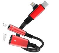 Adattatore da USB C a jack da 3,5 mm, per iPhone 17, 16, 15, 14, 13 Pro Max, Lightning Audio AUX per auto, connettore Dual DAC per Apple iPad, compatibile con Samsung S26 S25 S24 Stereo