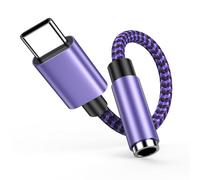 Adattatore da USB C a jack da USB C a jack da 3 5 mm, adattatore audio tipo C aux per Samsung Galaxy S25/S24/S23 Ultra/A55/A35/A16/Note 20, iPhone 16/15/Pro Max/Pro/Plus, Huawei, Pixel, iPad Pro