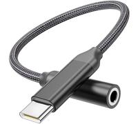 Adattatore da USB C a jack per cuffie da 3,5 mm, cavo dongle audio da Type C a Aux per Pixel 5, 4, 3XL, compatibile con Samsung Galaxy S21/S20