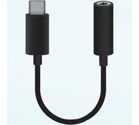 Adattatore da USB-C a jack per cuffie da 3,5 mm compatibile con Samsung Galaxy A54 5G, nero