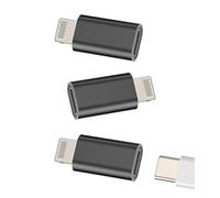 Adattatore da USB C a Lightning Maschio (3 Pack) Type C Cavo Jack Charger Set di Cavo di ricarica iPhone Alimentatore di rete Accessori per Apple 14 13 12 11 Pro Max Mini 7 8 Plus X Xs Xr Se tp-to-L