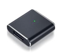 Adattatore da USB C a Magnetic 3 per lavoro mobile, convertitore magnetico a ricarica rapida da 140 W con indicatore LED e cinghia anti-smarrimento, compatibile con MacBook Pro/Air M1 M2 M3 (13-16