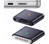 Adattatore da USB C a Magnetico per MagSafe 3,140W Convertitore | Tipo C Femmina a Mag-S 3 T-Head, Ricarica Rapida PD Compatibile con MacBook Pro/Air M1 M2 M3 M4 (14"/16")