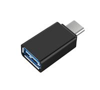 Adattatore da USB-C a USB 3.0, trasferimento dati ad alta velocità, ricarica, da USB-C a USB-A, nero