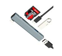 Adattatore da USB C a USB A OTG 3.0 (5 in1) per iPhone 16 15 Pro Max Tipo C Cavo di ricarica per Apple SD Micro SD TF Card Reader Docking Station MacBook Converter per iPad Compatibile con tastiera