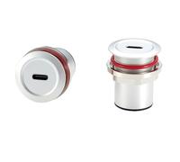 Adattatore da USB C a USB C per montaggio a pannello a filo 10Gbps Tipo C 3.1 femmina a femmina filettato montaggio fisso accoppiatore convertitore 100W passaggio dritto attraverso presa paratia per