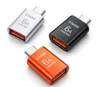 Adattatore da USB C a USB, confezione da 3, adattatore OTG MacBook Pro/Air 3.0 da USB C maschio a femmina, convertitore Thunderbolt 4 3 per Apple iPhone 17 17e 16, Mac, iPad, Microsoft Surface