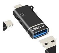 Adattatore da USB C a USB tipo C, cavo per cuffie jack per iPhone 17, 16, 15 Pro Max, per iPad, Apple MacBook, compatibile con Samsung S26 OTG 3.0, audio doppio maschio, connettore Android