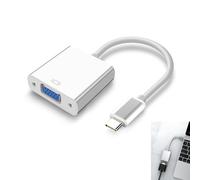 Adattatore da USB C a VGA, adattatore Thunderbolt 3/4 a VGA, convertitore USB 3.1 maschio a femmina per iPhone 16 15 Pro/Max, MacBook Pro/Air, iPad, iMac, Dell, XPS, Surface Book 3, HP X360